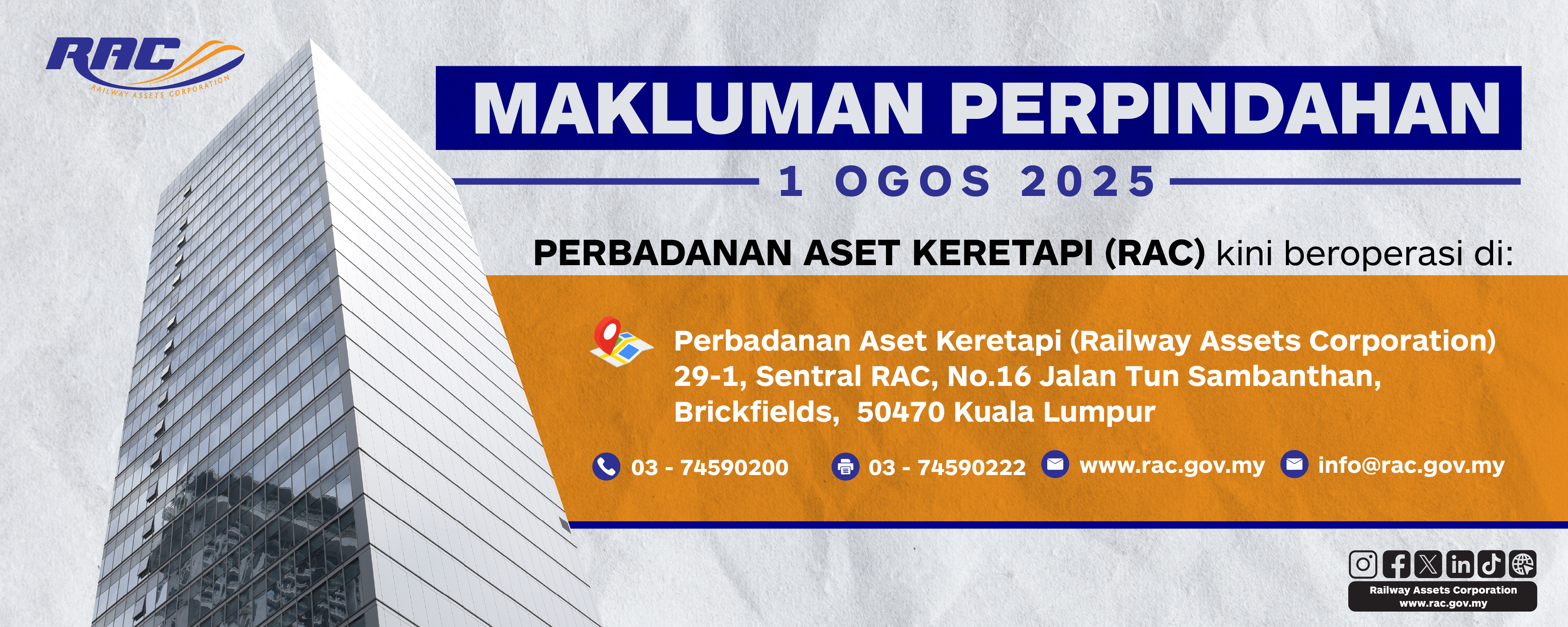 Perpindahan Bangunan RAC