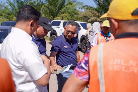 Lawatan Tapak bagi semakan semula cadangan mewujudkan Lintasan Rata Awam (LRA) bagi kegunaan Kampung Orang Asli Panchor, Bahau, Negeri Sembilan